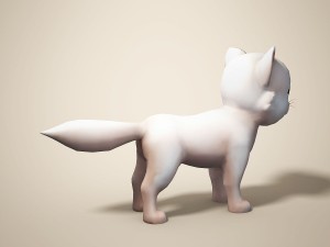 cartoon cat 3D 모델