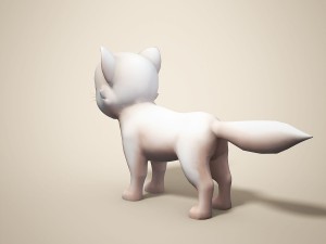 cartoon cat 3D 모델