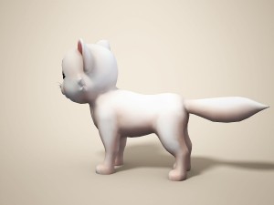 cartoon cat 3D 모델