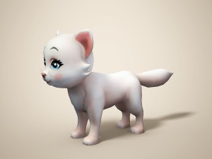 cartoon cat 3D 모델