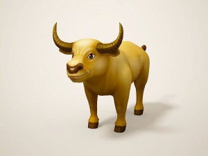 cartoon bull Modèle 3D