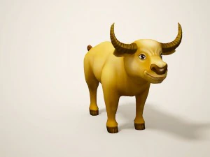 cartoon bull 3D Model