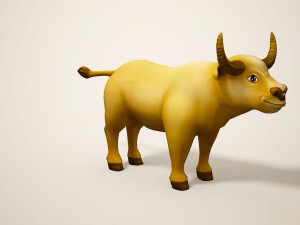 cartoon bull Modèle 3D
