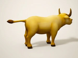 cartoon bull 3D Model