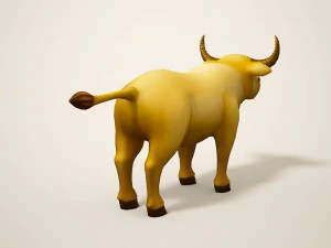 cartoon bull 3D Model