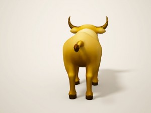 cartoon bull Modèle 3D