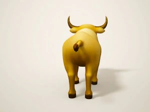 cartoon bull 3D Model