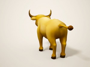 cartoon bull Modèle 3D