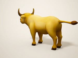 cartoon bull Modèle 3D
