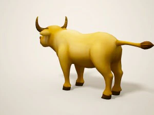 cartoon bull 3D Model