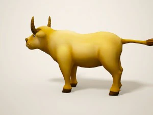 cartoon bull 3D Model