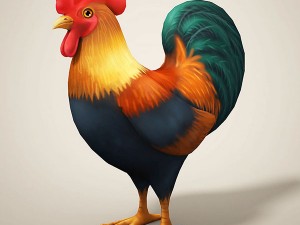 cartoon chicken 3D Model