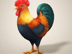 cartoon chicken Modelo 3D