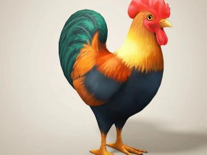 cartoon chicken 3D Model
