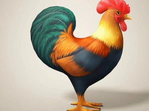 cartoon chicken 3D Model