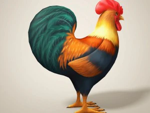 cartoon chicken 3D Model