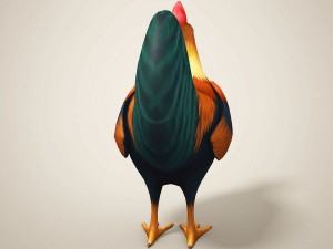 cartoon chicken Modelo 3D