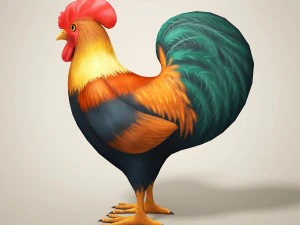 cartoon chicken 3D Model
