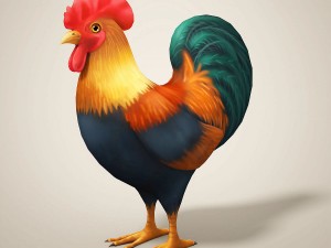 cartoon chicken Modelo 3D