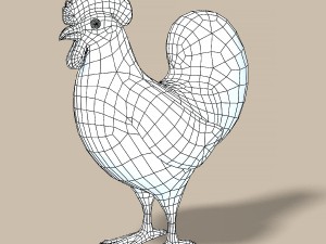 cartoon chicken Modelo 3D