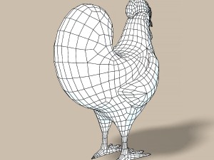 cartoon chicken Modelo 3D