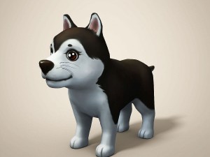 cartoon dog 3D मॉडल