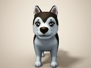 cartoon dog 3D मॉडल