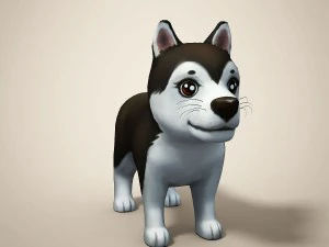 cartoon dog 3D Model