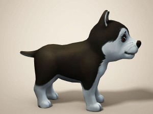 cartoon dog 3D मॉडल