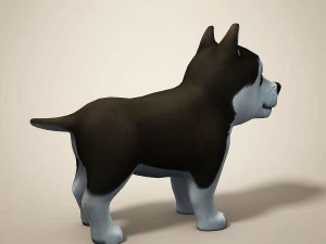 cartoon dog 3D Model