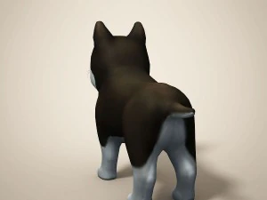 cartoon dog 3D Model