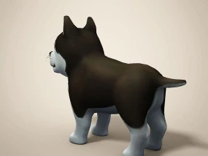 cartoon dog 3D Model