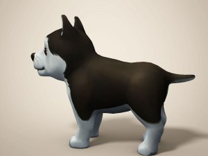 cartoon dog 3D मॉडल