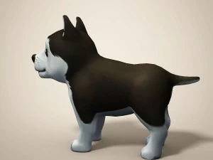 cartoon dog 3D Model
