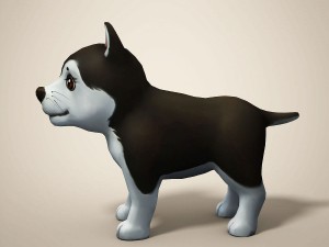 cartoon dog 3D मॉडल