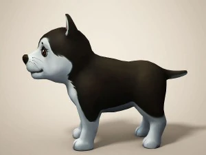 cartoon dog 3D Model
