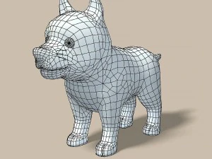 cartoon dog 3D Model