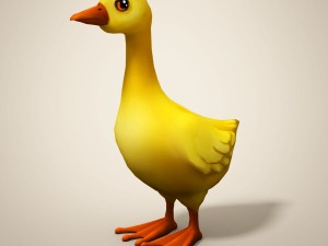 cartoon duckling 3D Model