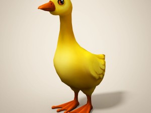 cartoon duckling 3D Model