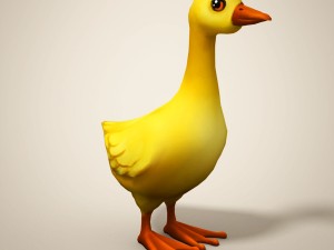 cartoon duckling 3D Model