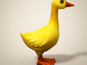 cartoon duckling 3D Model