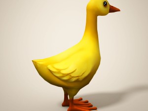 cartoon duckling 3D Model