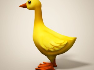 cartoon duckling 3D Model