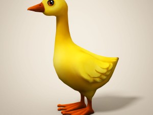 cartoon duckling 3D Model