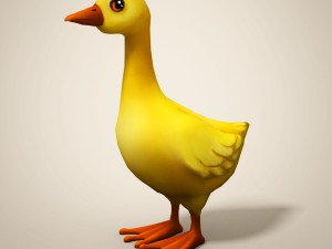 cartoon duckling 3D Model