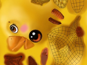 cartoon duckling 3D Model