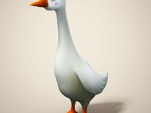 cartoon goose 3D Model