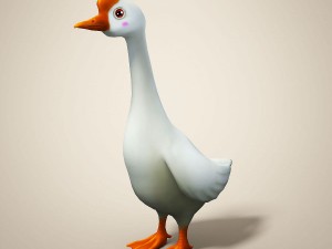 cartoon goose 3D Model