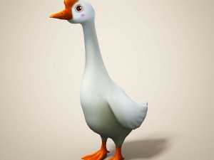 cartoon goose 3D Model