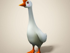 cartoon goose 3D Model